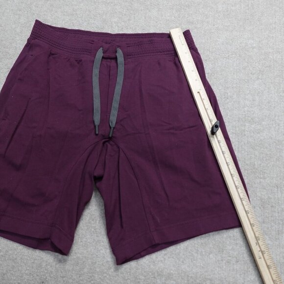 Lululemon City Sweat Shorts Large Purple Red  Gray Solid Unlined 10" Fuchsia - Picture 4 of 12